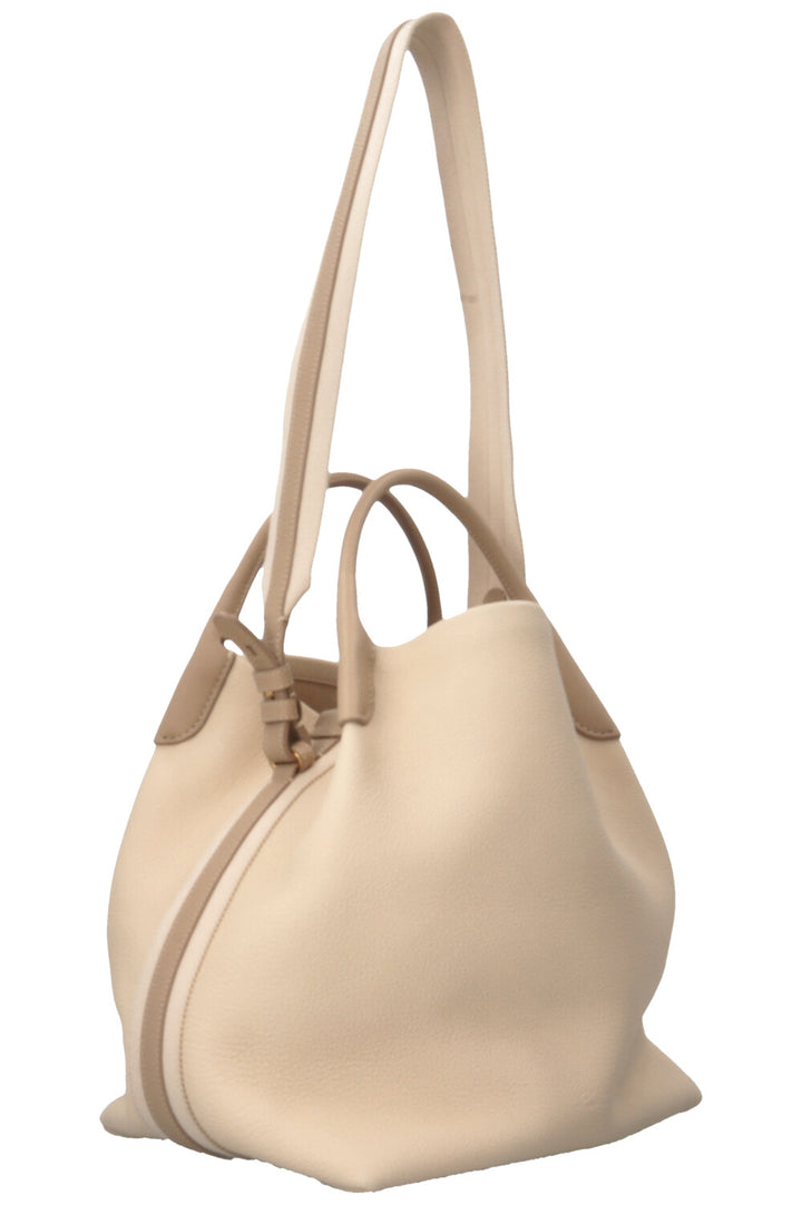 LORO PIANA Bale Bag Large Leather Ivory