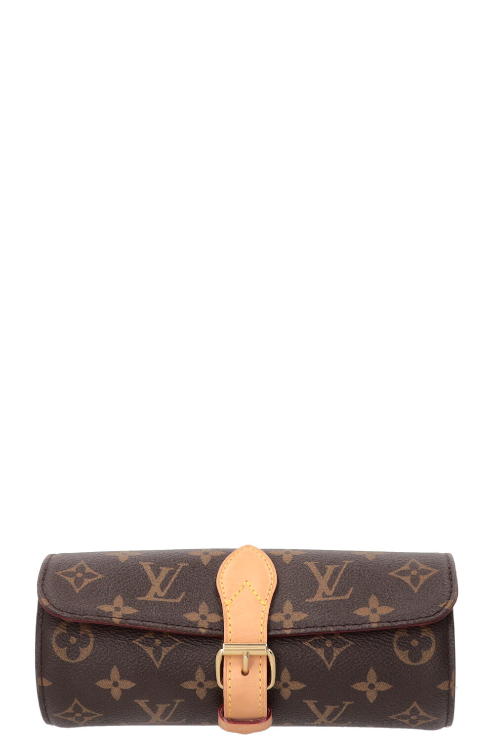LOUIS VUITTON 3 Watch Case MNG Canvas