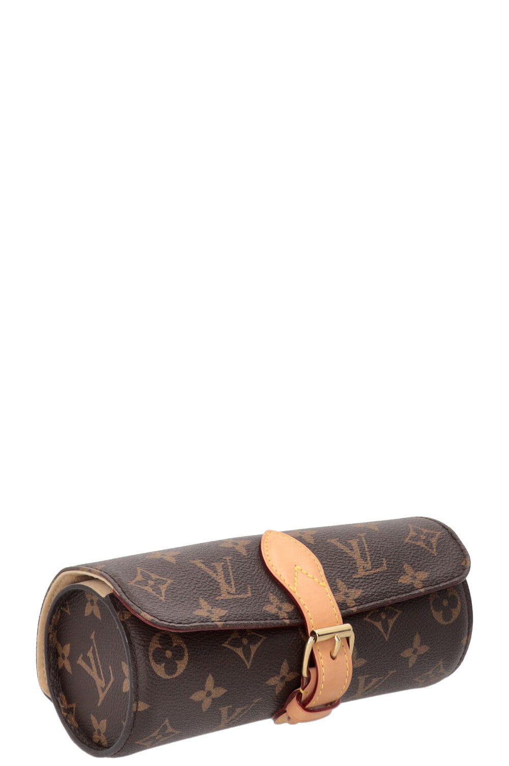 LOUIS VUITTON 3 Watch Case MNG Canvas
