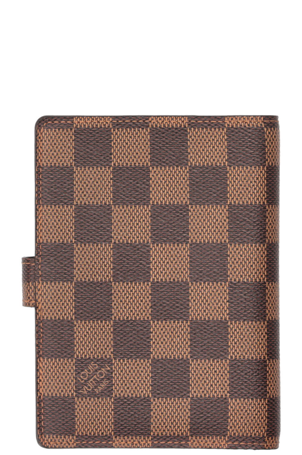 LOUIS VUITTON Couverture d'agenda Toile Damier Ebene