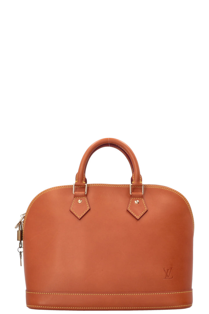 LOUIS VUITTON Alma MM Nomade Leather Tan