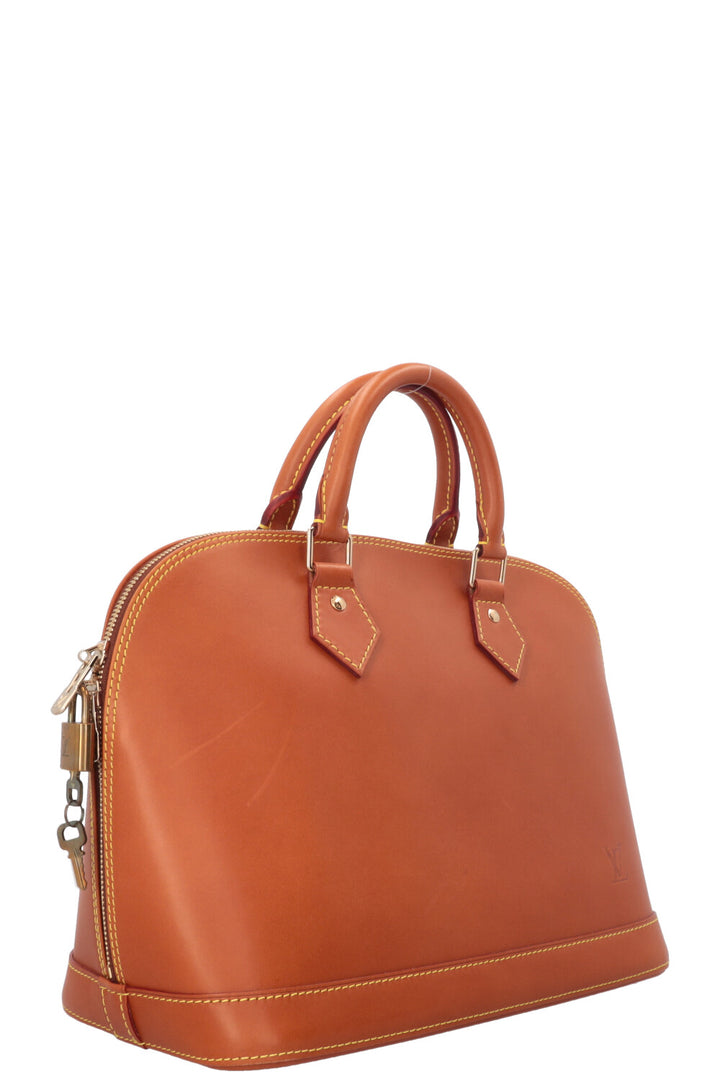 LOUIS VUITTON Alma MM Nomade Leather Tan