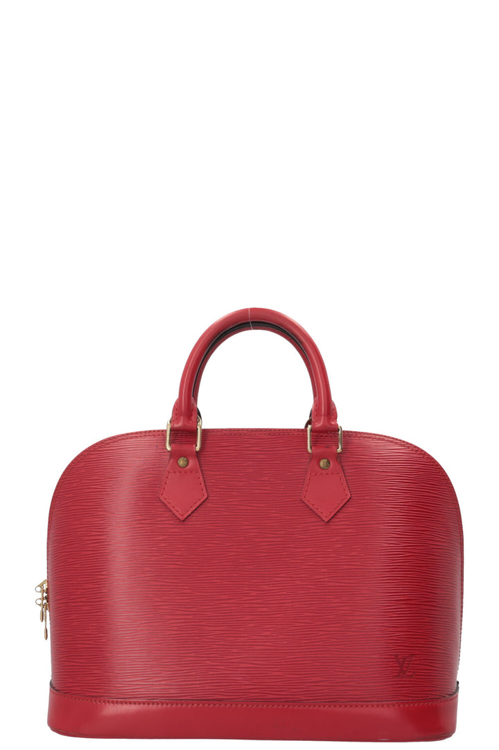 LOUIS VUITTON Alma PM Bag Epi Red