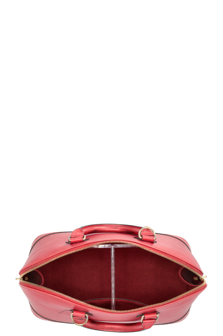 LOUIS VUITTON Alma PM Bag Epi Red