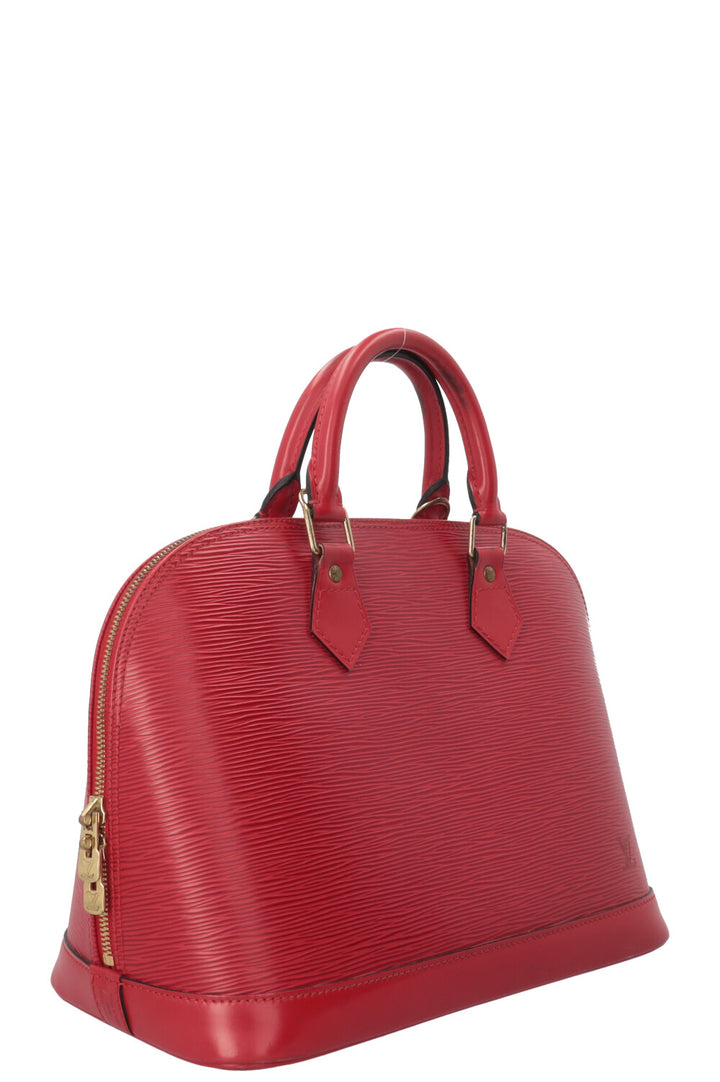 LOUIS VUITTON Alma PM Bag Epi Red