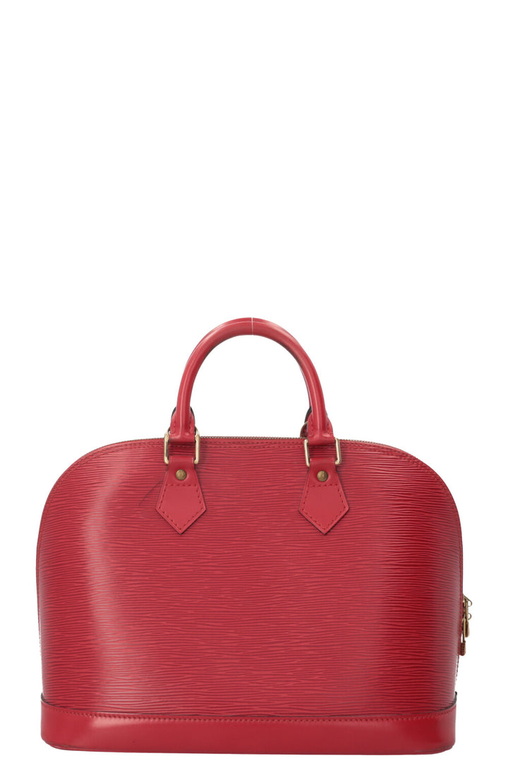 LOUIS VUITTON Alma PM Bag Epi Red