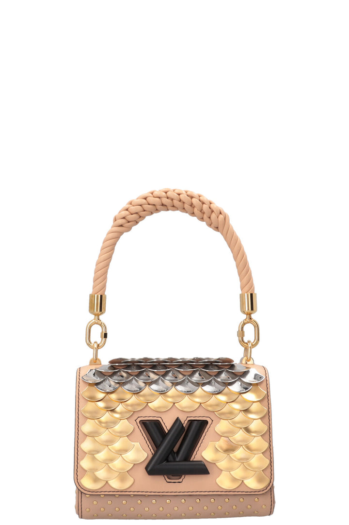 LOUIS VUITTON Braided Handle Twist Special Edition Bag Nude