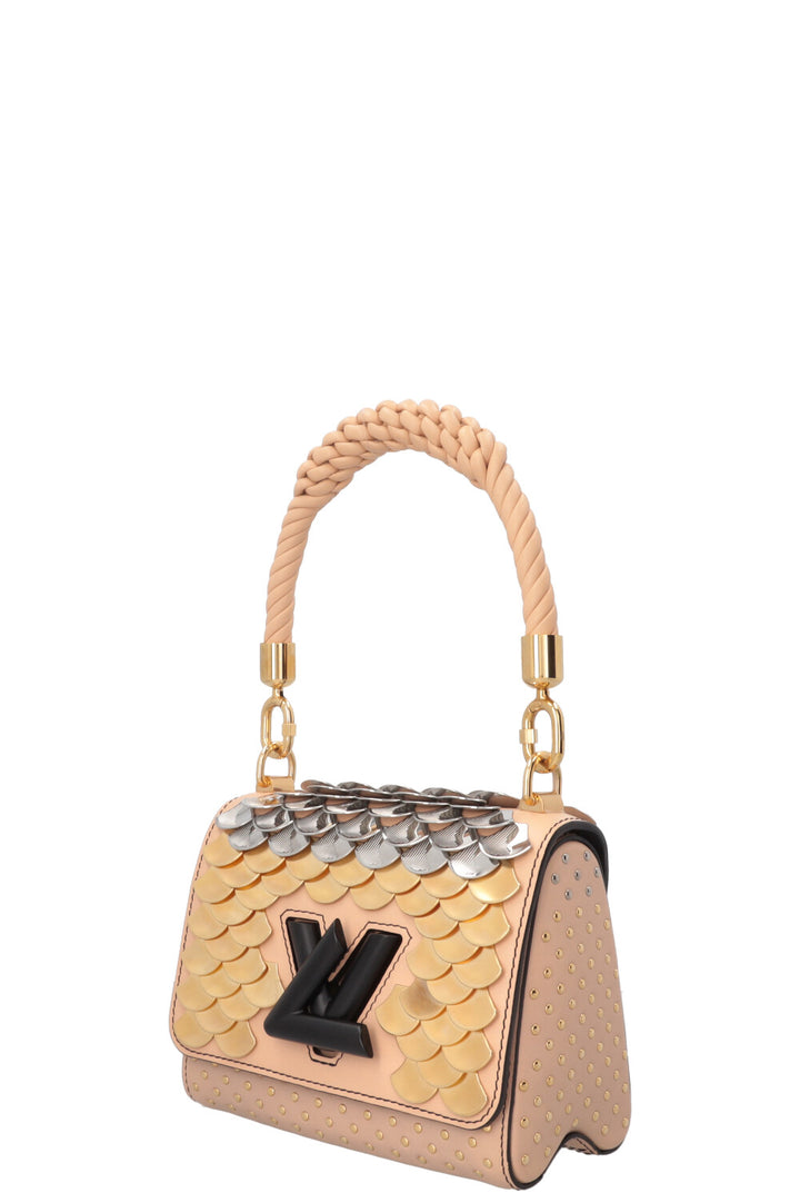 LOUIS VUITTON Braided Handle Twist Special Edition Bag Nude