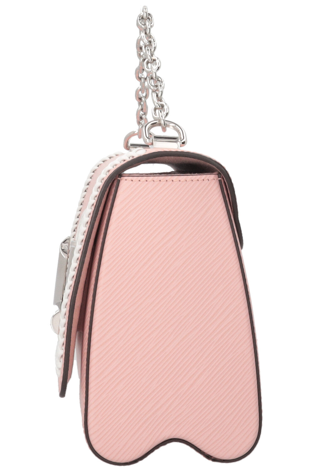 LOUIS VUITTON Twist MM Tressé Epi Rose Blanc