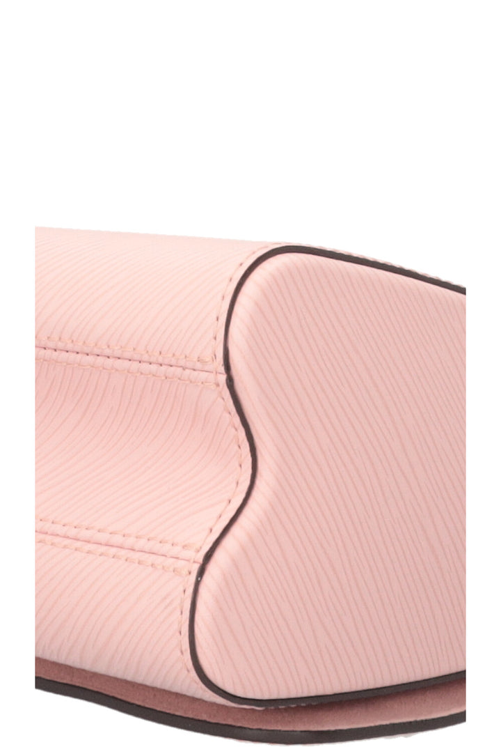 LOUIS VUITTON Twist MM Tressé Epi Rose Blanc