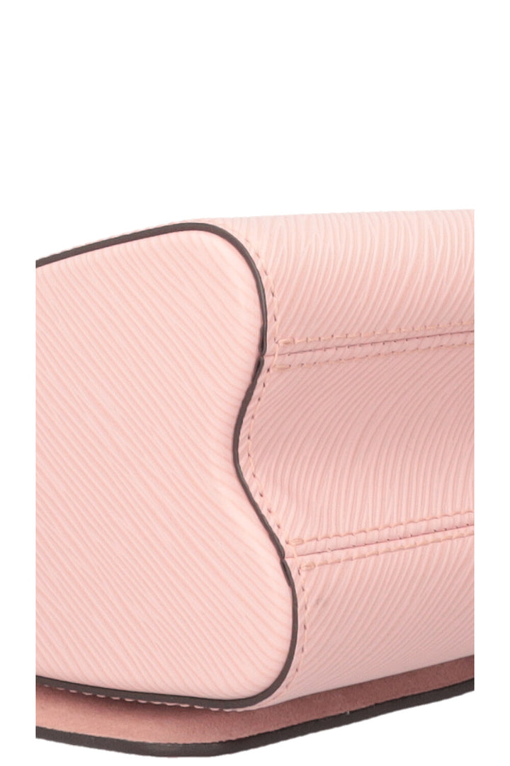 LOUIS VUITTON Twist MM Tressé Epi Rose Blanc
