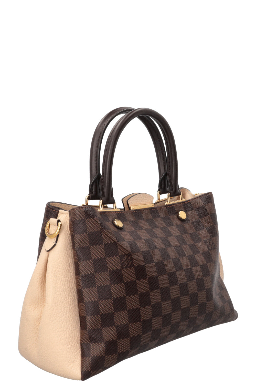 LOUIS VUITTON Brittany Satchel Canvas Damier Ebene
