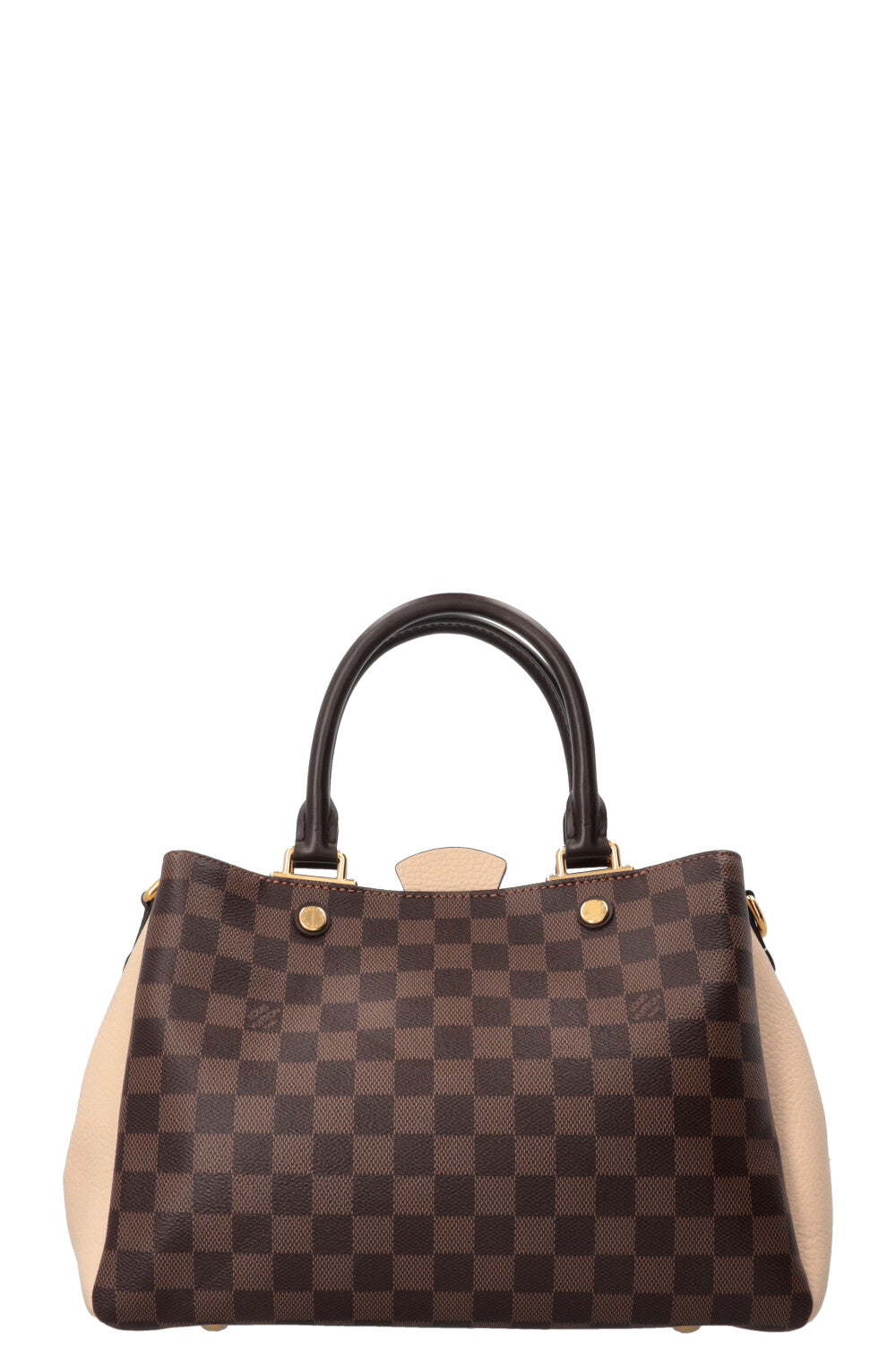 LOUIS VUITTON Brittany Satchel Canvas Damier Ebene