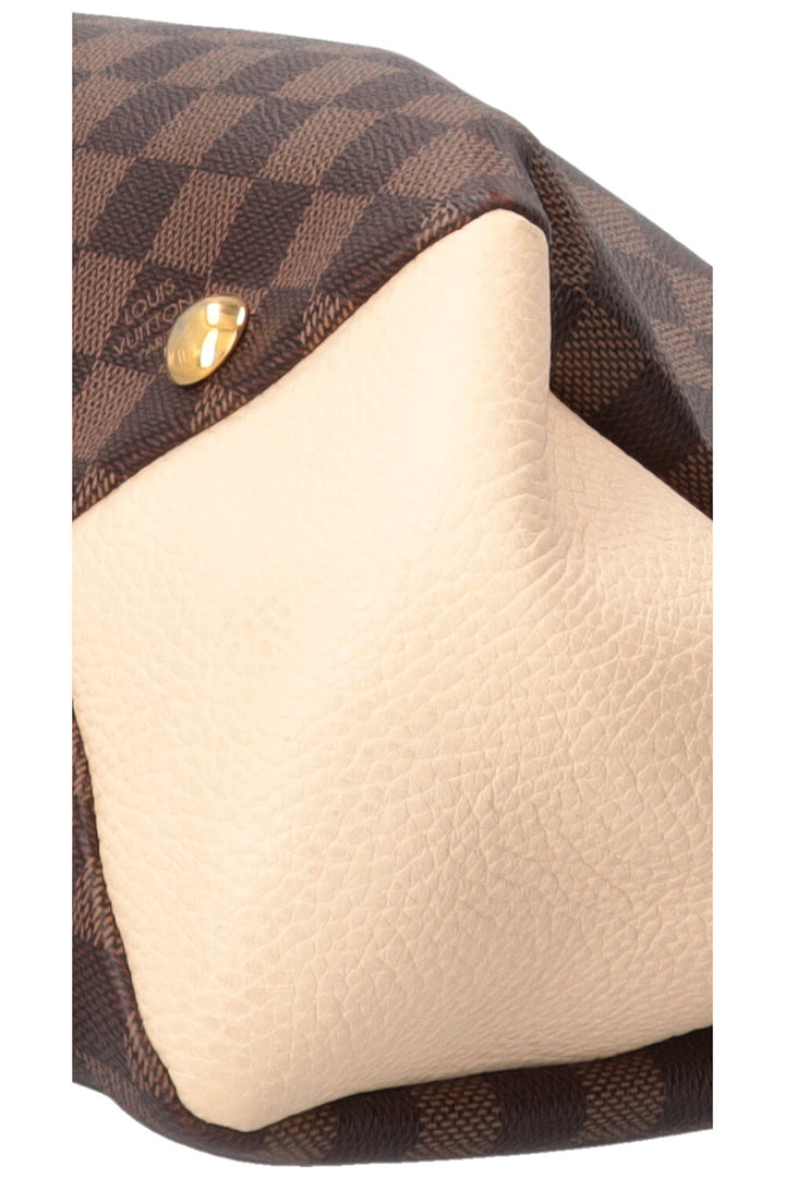 LOUIS VUITTON Brittany Satchel Canvas Damier Ebene