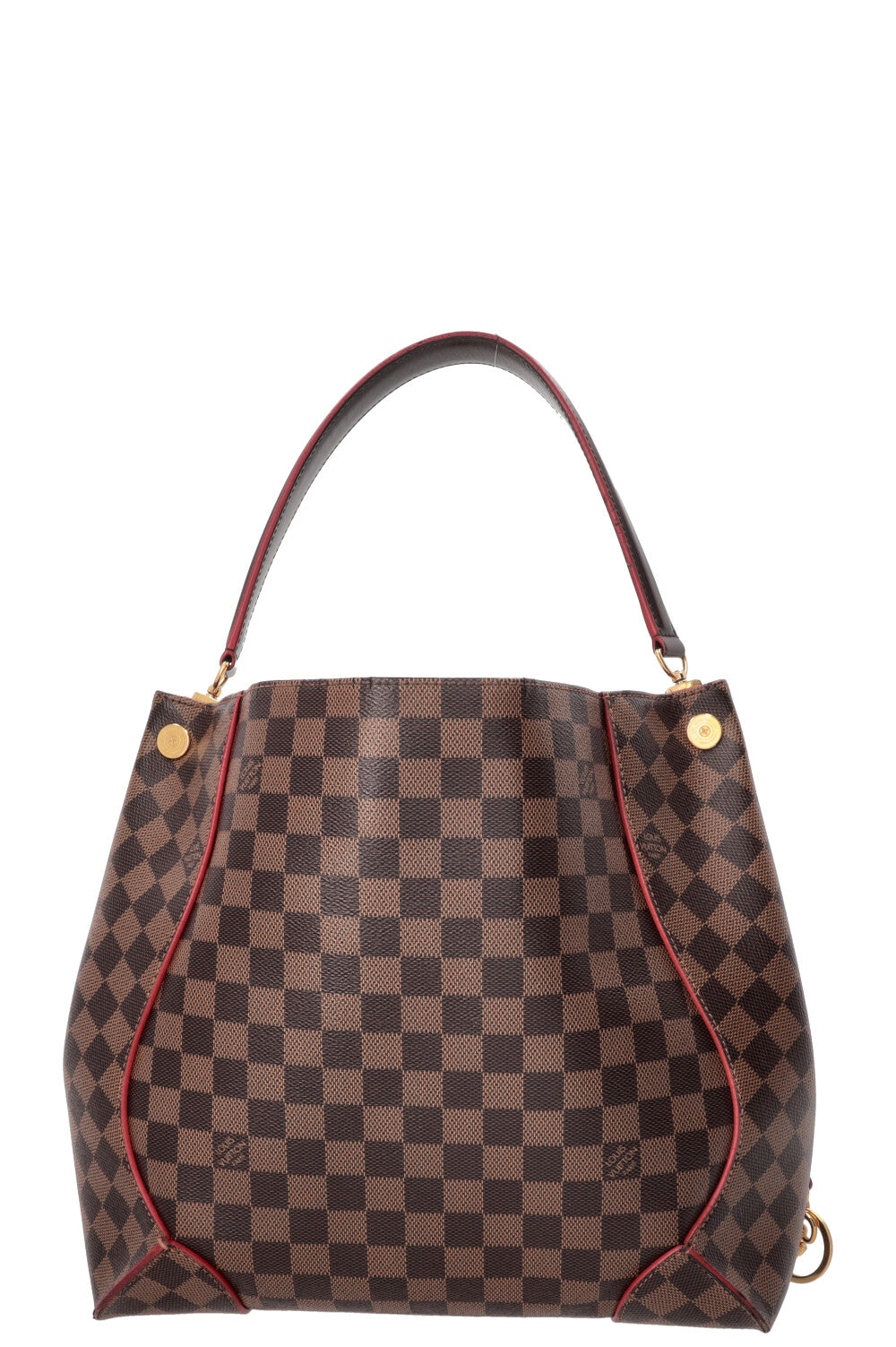 LOUIS VUITTON Caissa Hobo Bag Canvas Damier Ebene