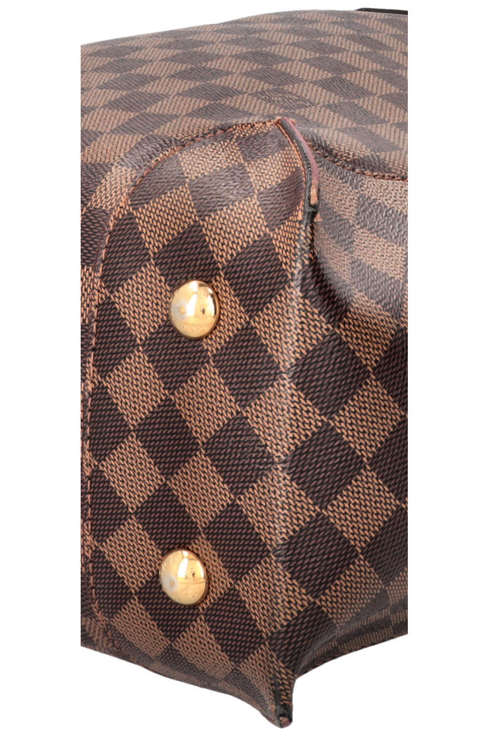 LOUIS VUITTON Caissa Hobo Bag Canvas Damier Ebene