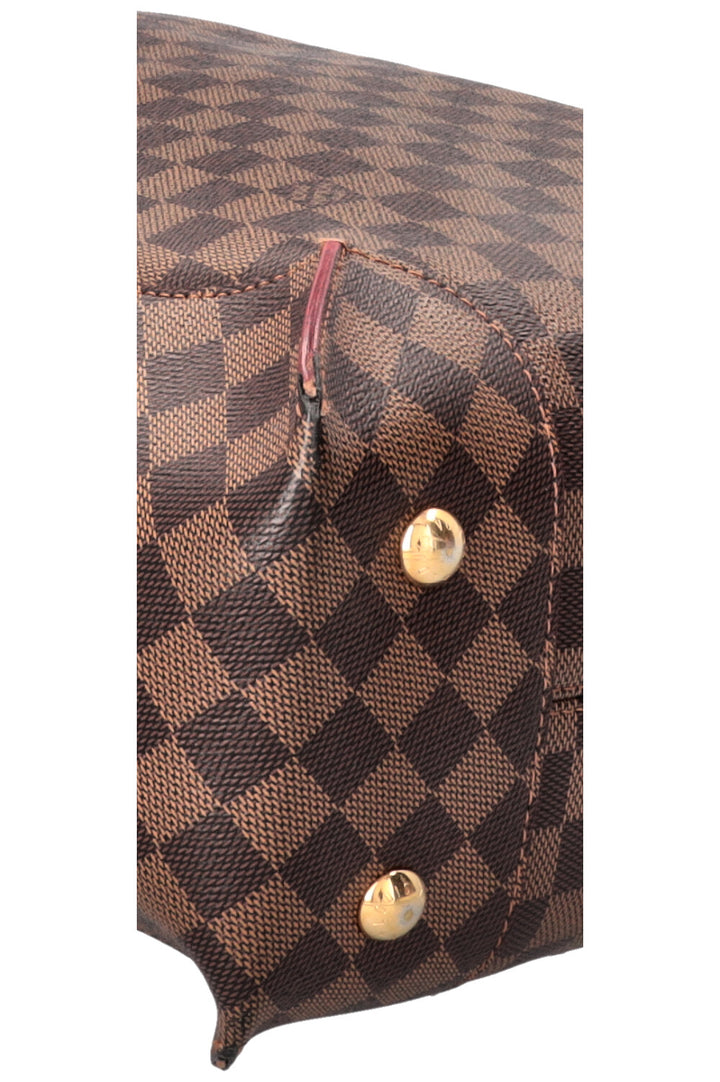 LOUIS VUITTON Caissa Hobo Bag Canvas Damier Ebene