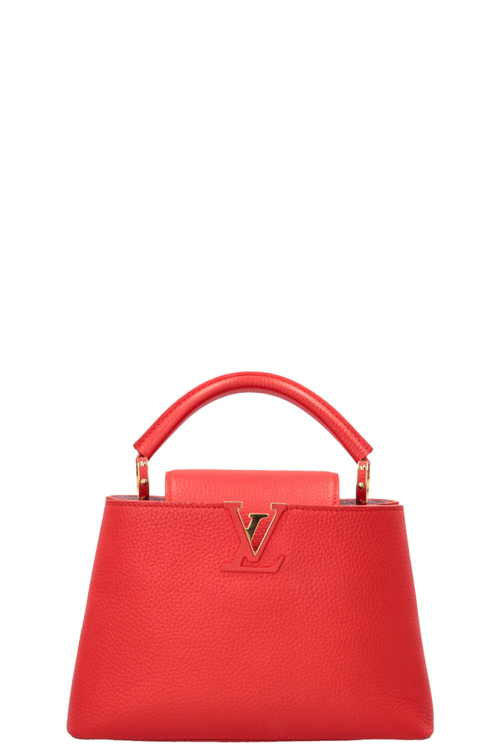 LOUIS VUITTON Capucine BB Cuir Rouge