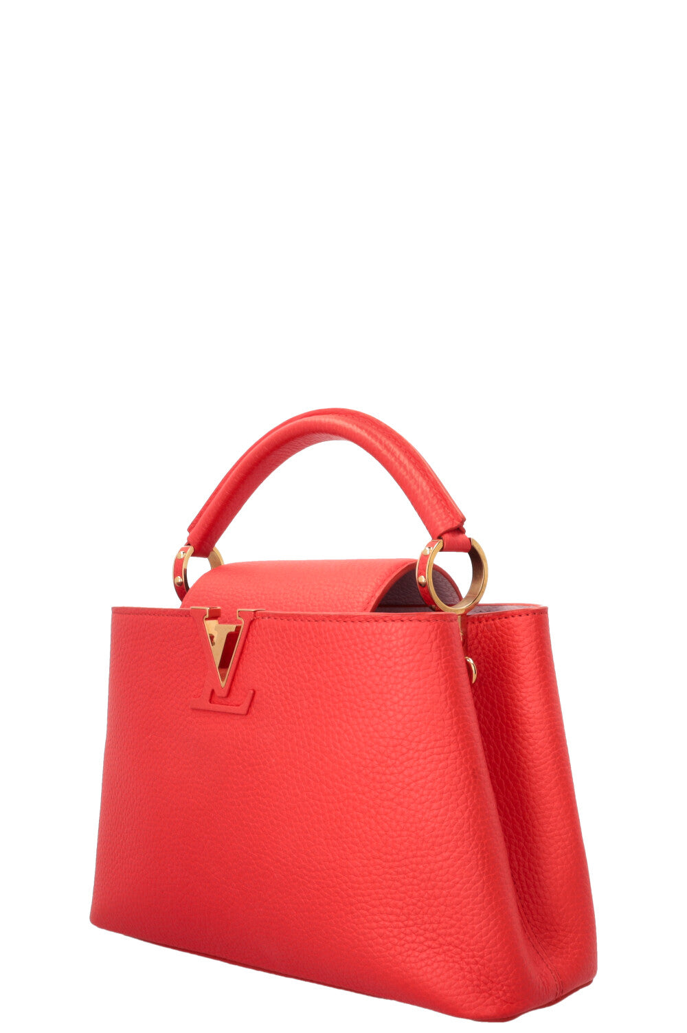 LOUIS VUITTON Capucine BB Cuir Rouge