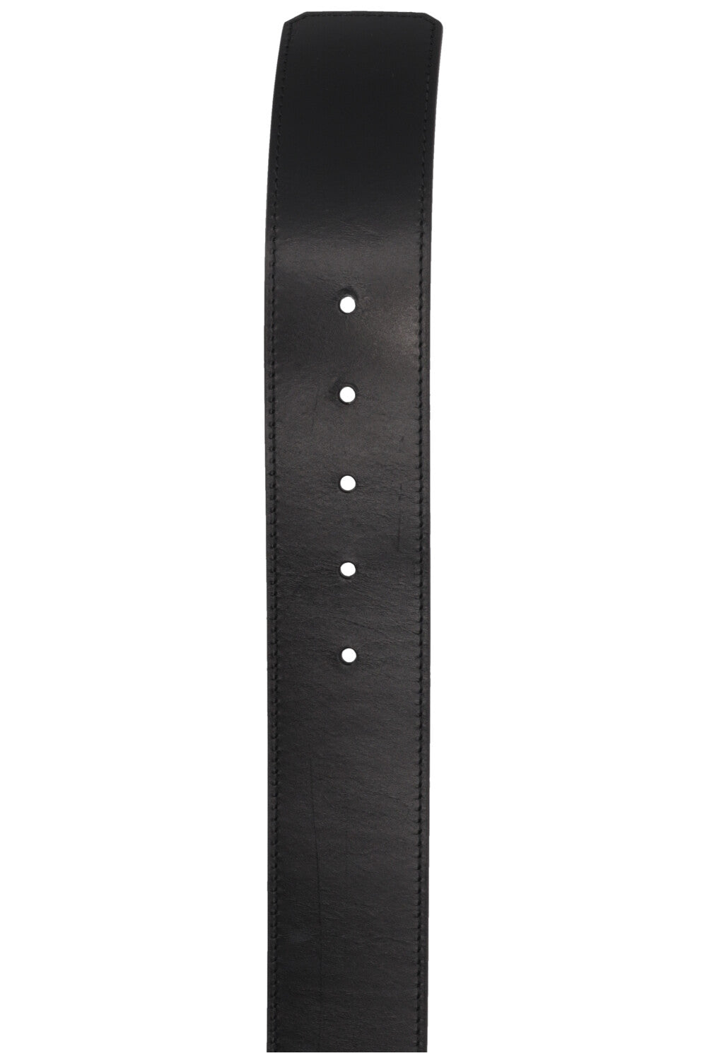 LOUIS VUITTON Capucine Initials LV Belt Leather Black