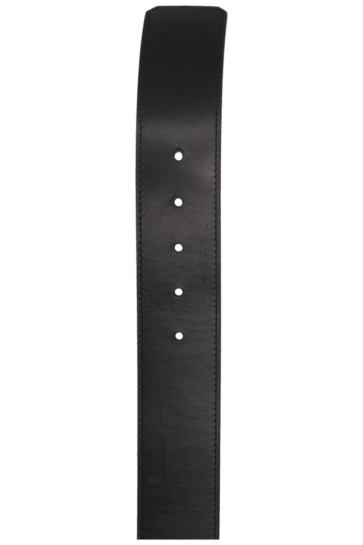 LOUIS VUITTON Capucine Initials LV Belt Leather Black