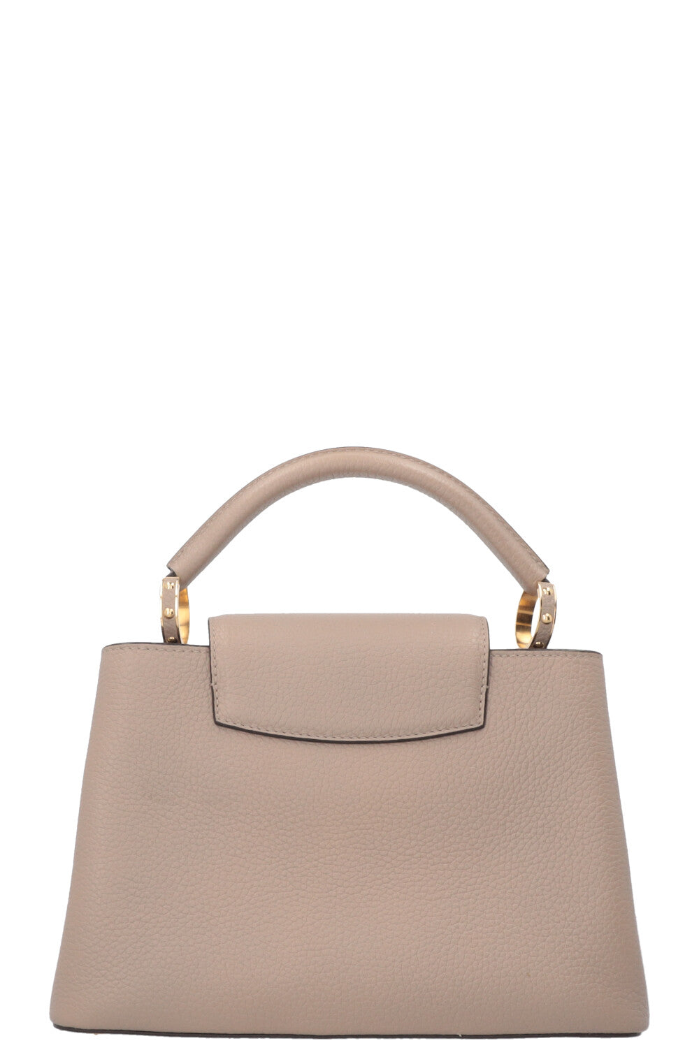 LOUIS VUITTON Capucines BB Bag Leather Galet Grey