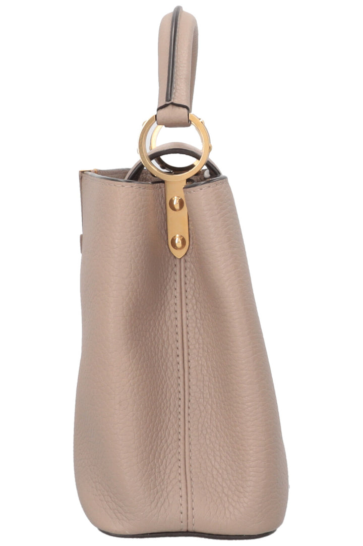 LOUIS VUITTON Capucines BB Bag Leather Galet Grey