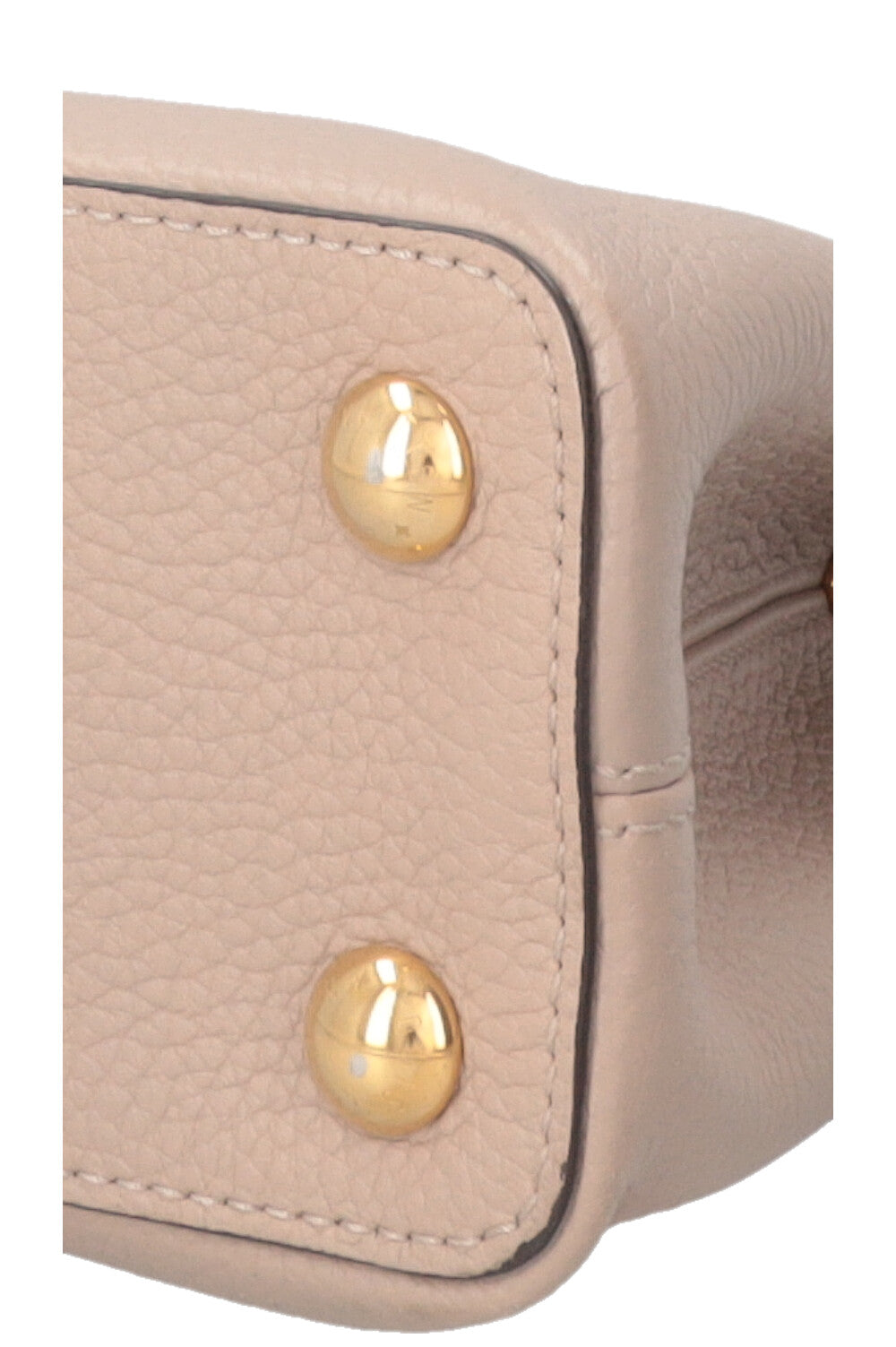 LOUIS VUITTON Capucines BB Bag Leather Galet Grey