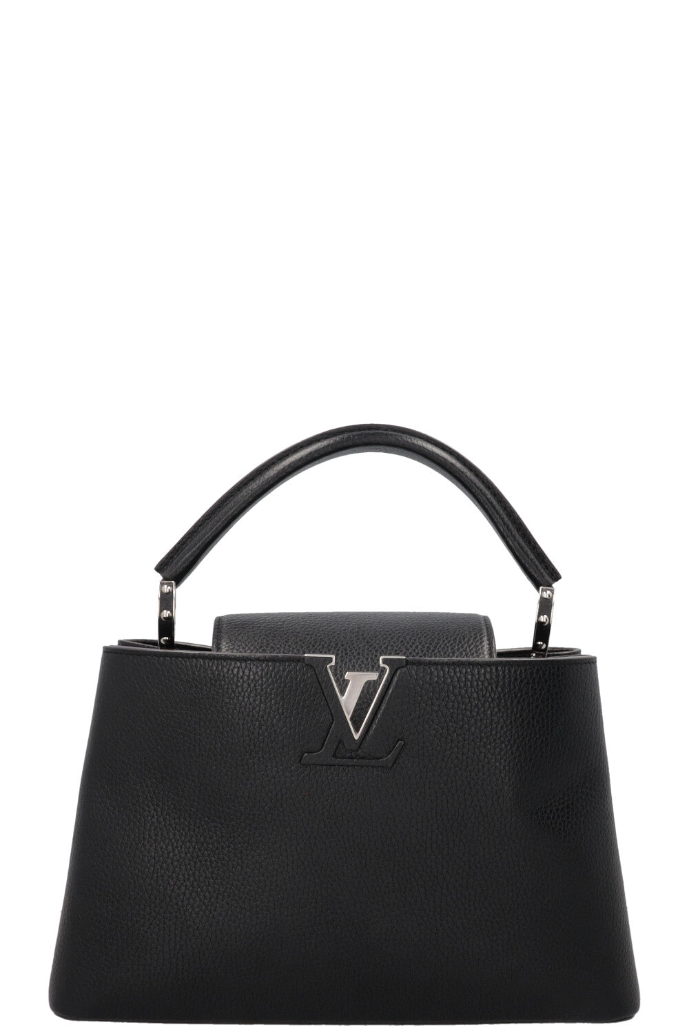 LOUIS VUITTON Capucines MM Taurillon Leather Black