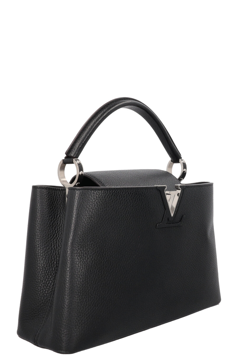 LOUIS VUITTON Capucines MM Taurillon Leather Black