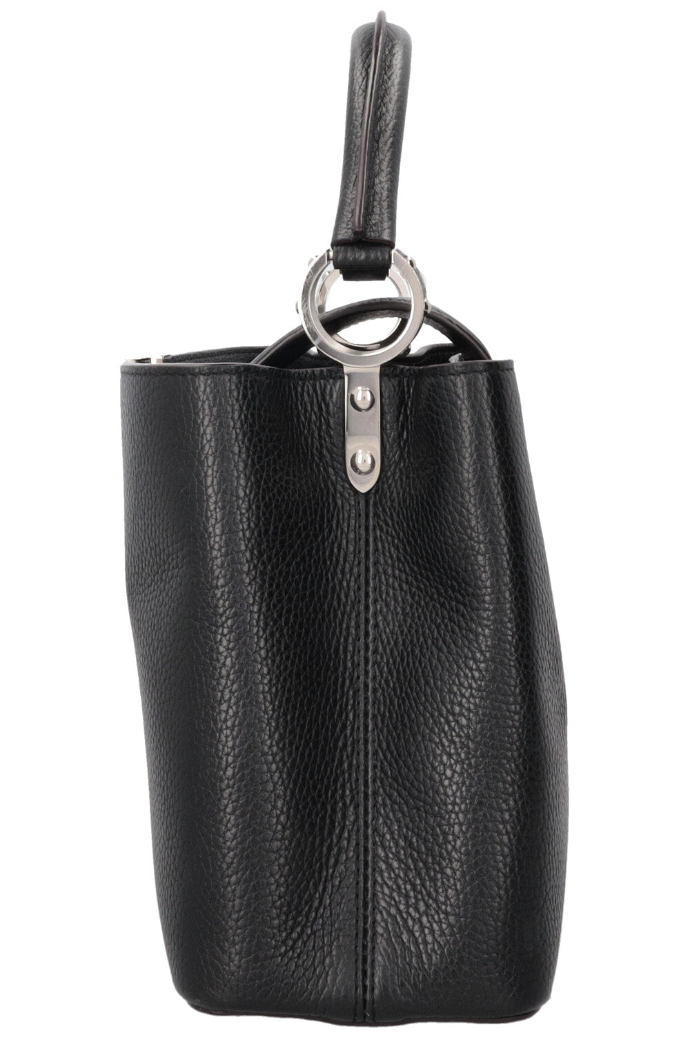 LOUIS VUITTON Capucines MM Taurillon Leather Black