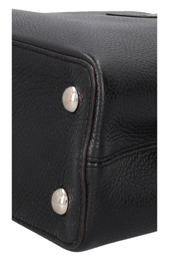 LOUIS VUITTON Capucines MM Taurillon Leather Black