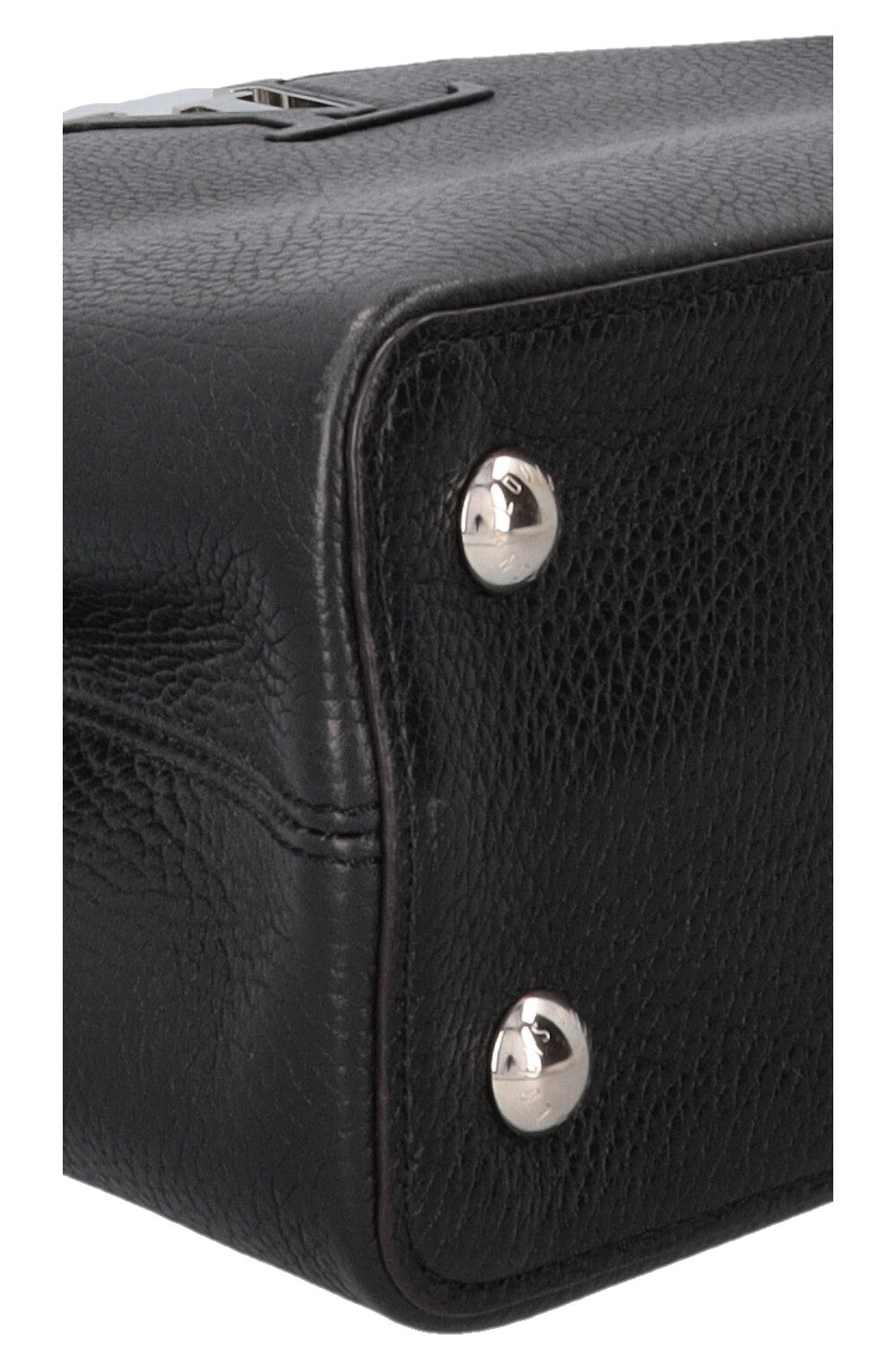 LOUIS VUITTON Capucines MM Taurillon Leather Black