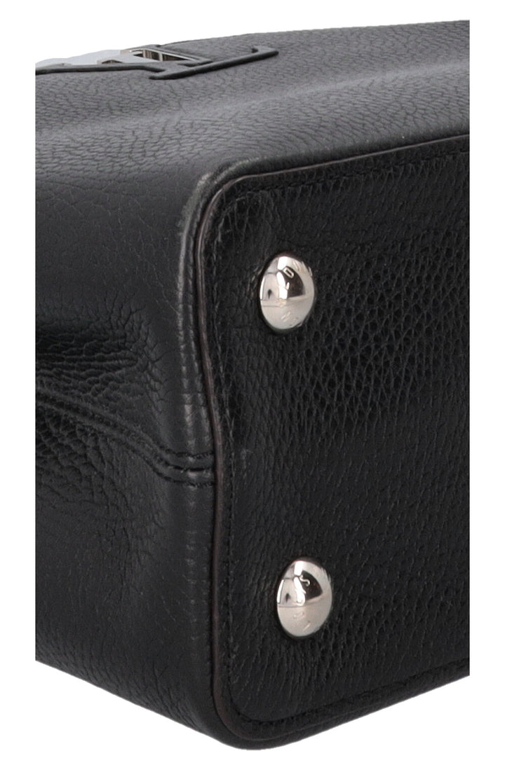 LOUIS VUITTON Capucines MM Taurillon Leather Black