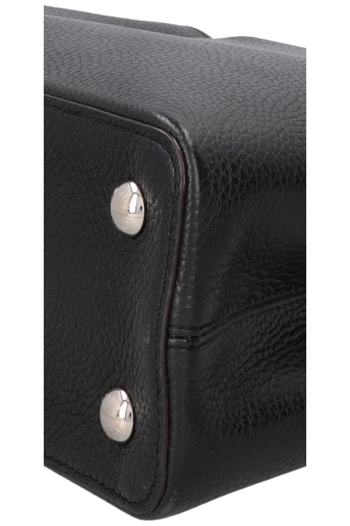 LOUIS VUITTON Capucines MM Taurillon Leather Black