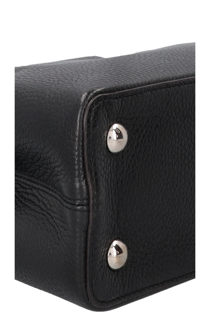 LOUIS VUITTON Capucines MM Taurillon Leather Black