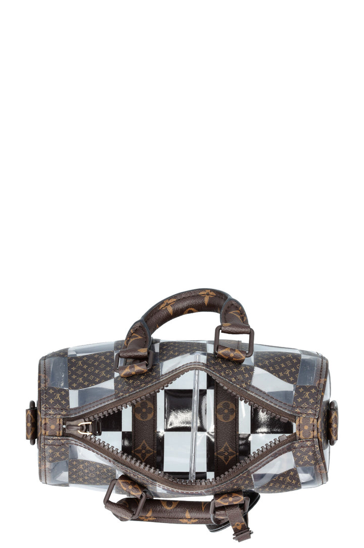 LOUIS VUITTON Chess Keepall 25 MNG PVC Canvas