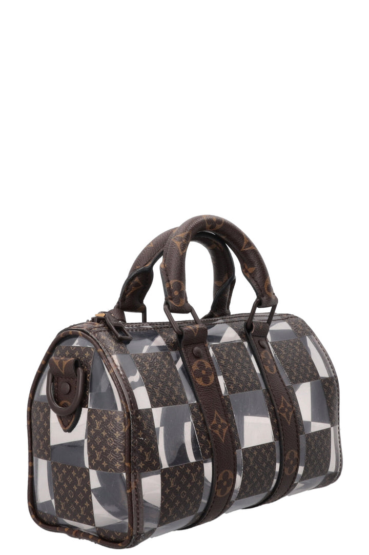 LOUIS VUITTON Chess Keepall 25 MNG PVC Canvas