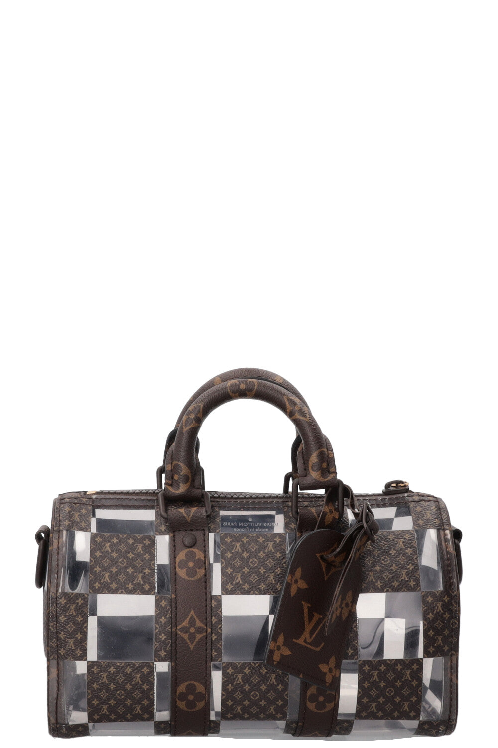 LOUIS VUITTON Chess Keepall 25 MNG PVC Canvas