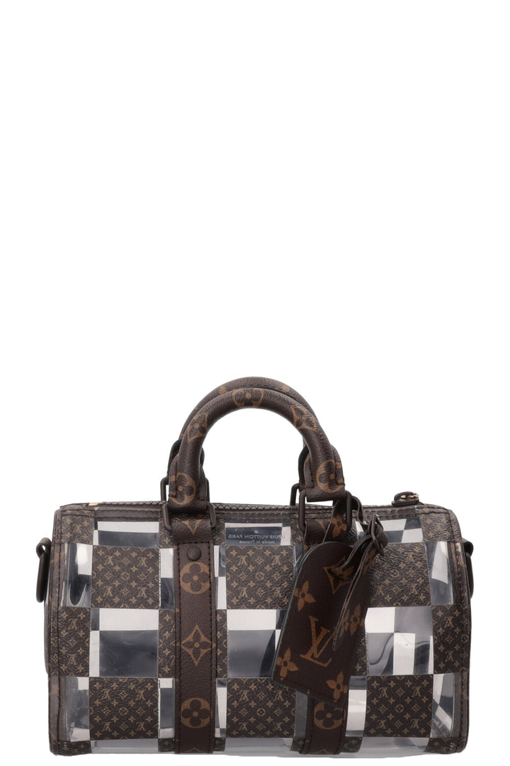 LOUIS VUITTON Chess Keepall 25 MNG PVC Canvas