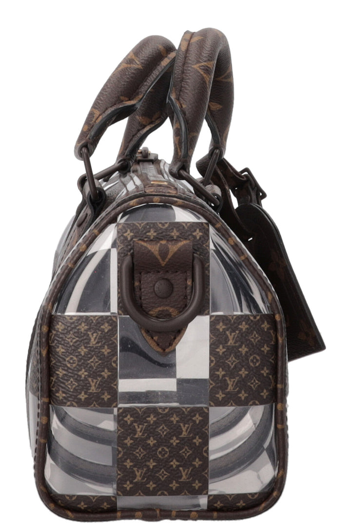 LOUIS VUITTON Chess Keepall 25 MNG PVC Canvas