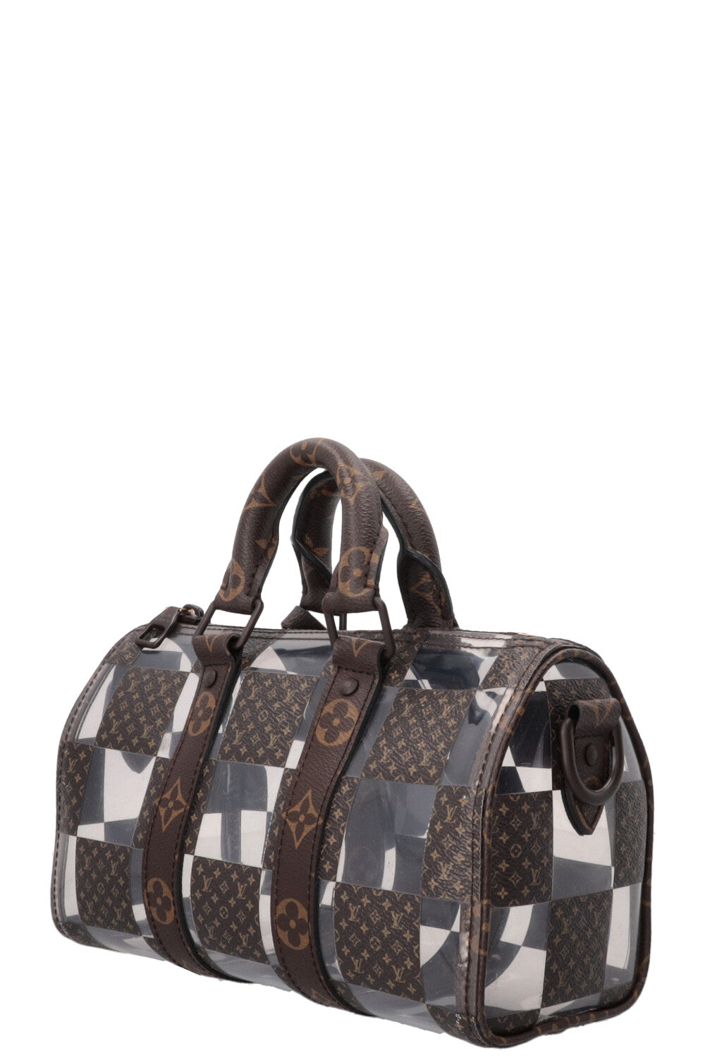 LOUIS VUITTON Chess Keepall 25 MNG PVC Canvas