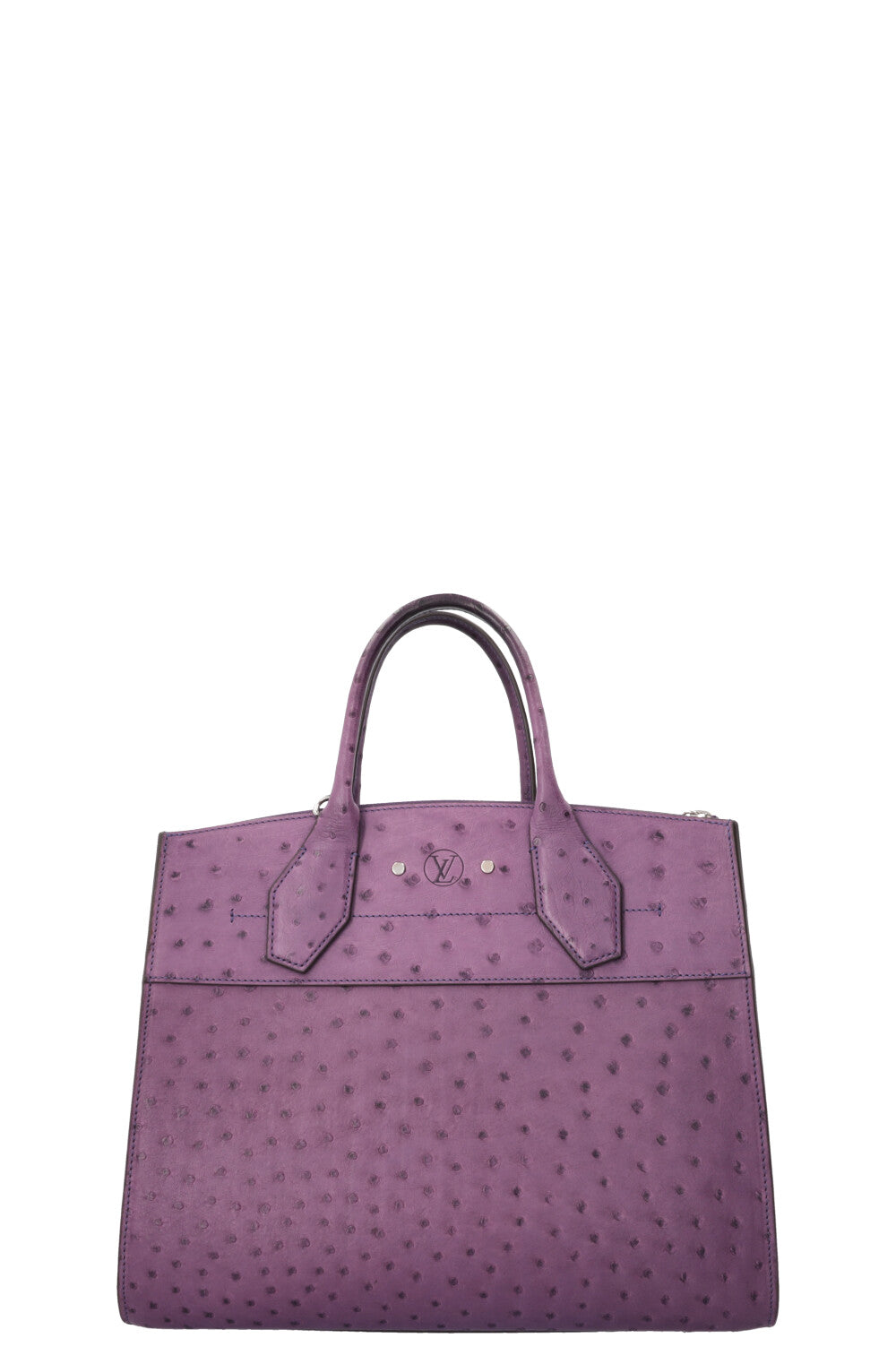 LOUIS VUITTON City Steamer PM Bag Ostrich Purple