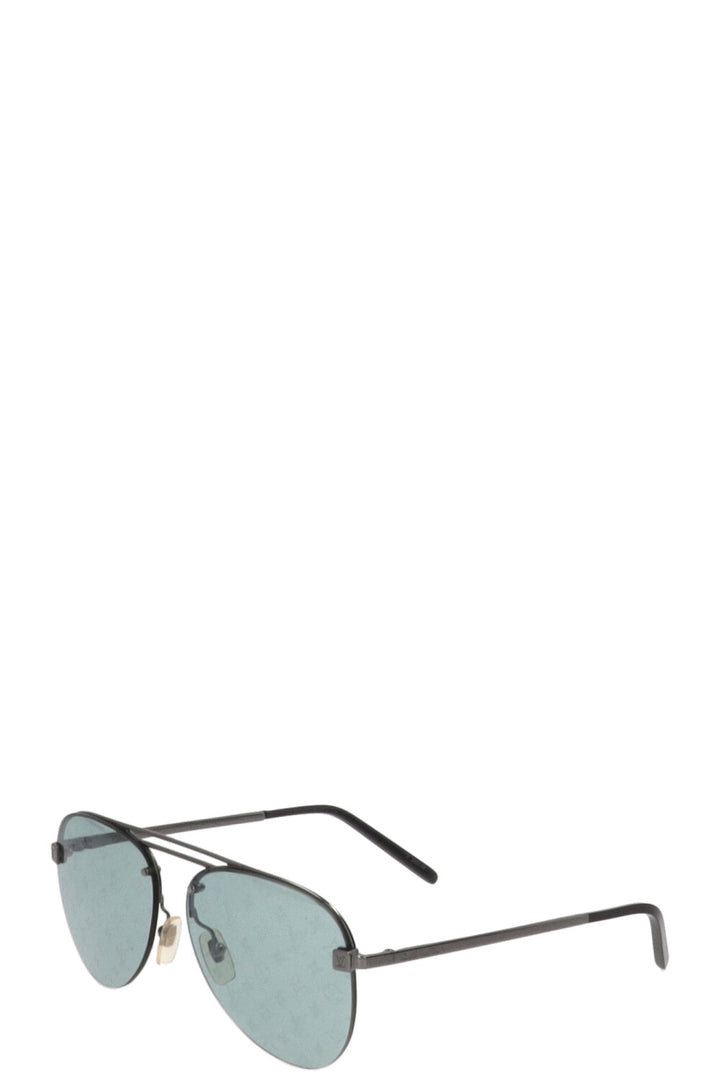 LOUIS VUITTON Clockwise Sunglasses Z1184W Metal Blue