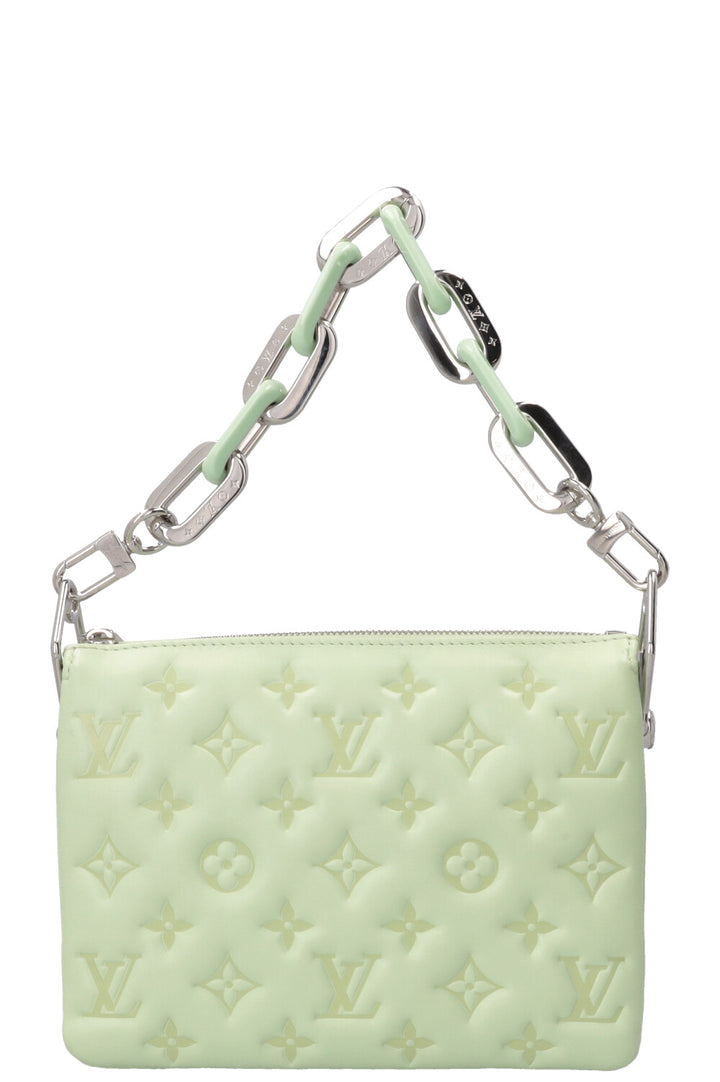 LOUIS VUITTON Coussin BB Shoulder Bag Leather Mint