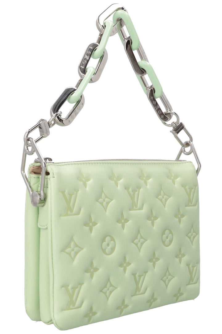 LOUIS VUITTON Coussin BB Shoulder Bag Leather Mint