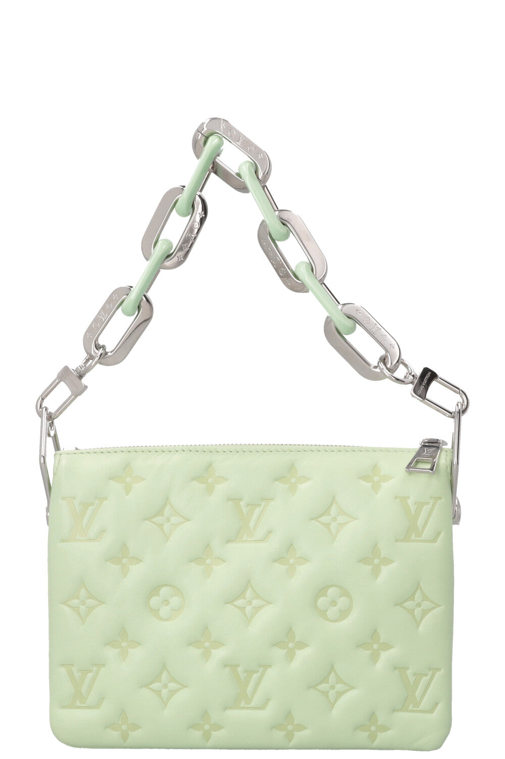 LOUIS VUITTON Coussin BB Shoulder Bag Leather Mint