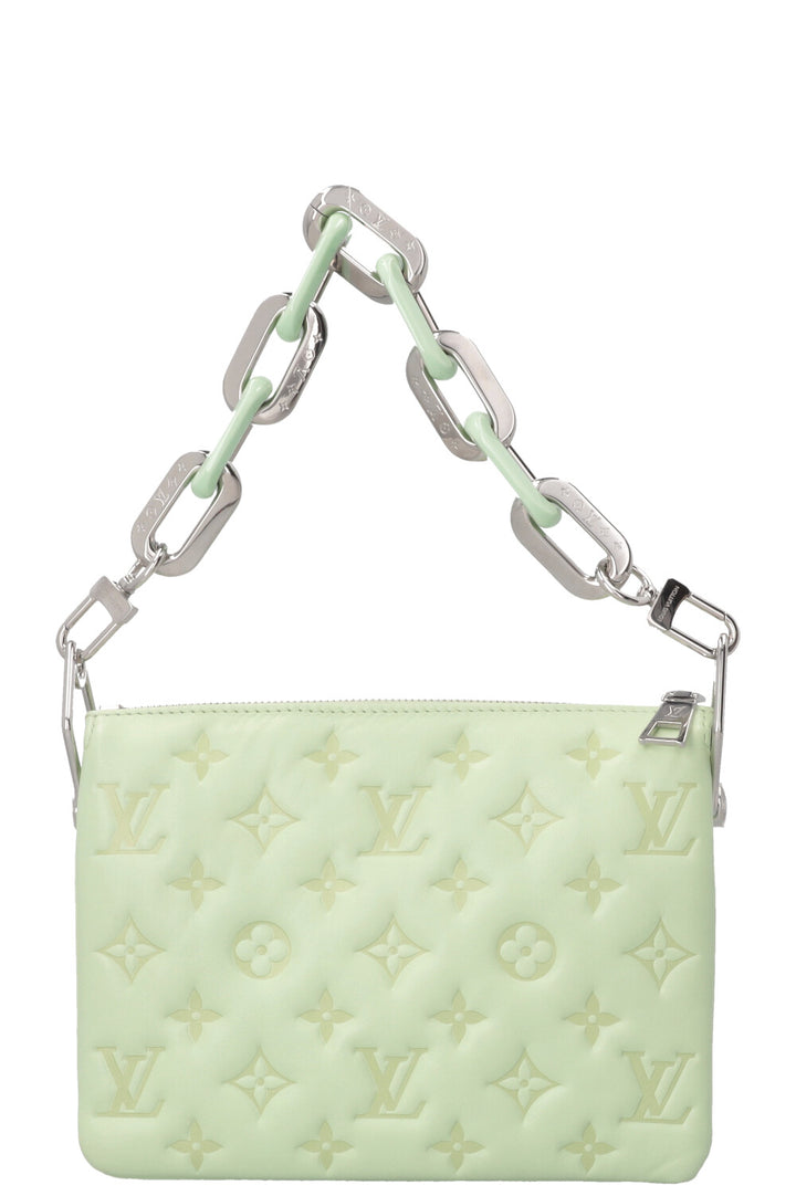 LOUIS VUITTON Coussin BB Shoulder Bag Leather Mint