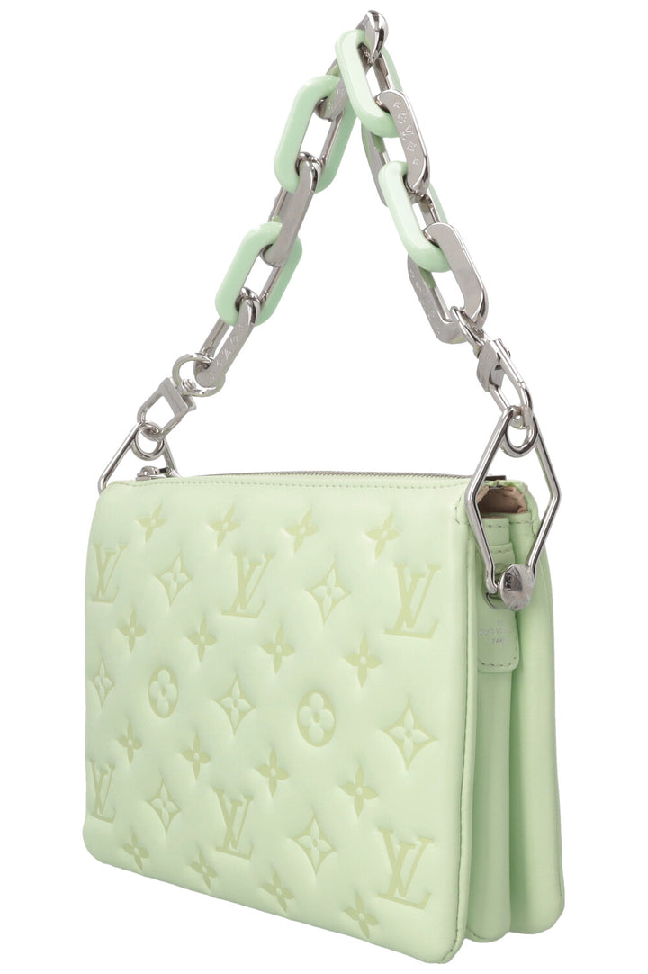 LOUIS VUITTON Coussin BB Shoulder Bag Leather Mint