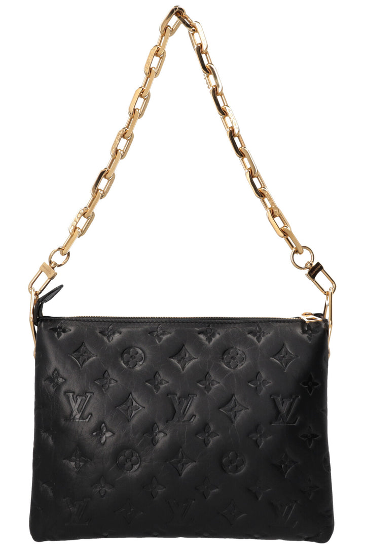 LOUIS VUITTON Coussin Bag PM Leather Black